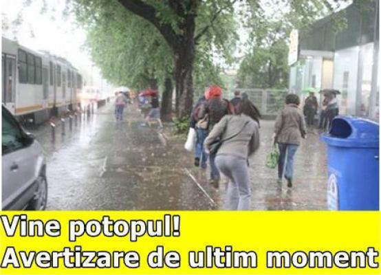 Vine potopul! A fost anunţat COD GALBEN de inundaţii &icirc;n mai multe județe din țară! Iată care sunt zonele afectate!