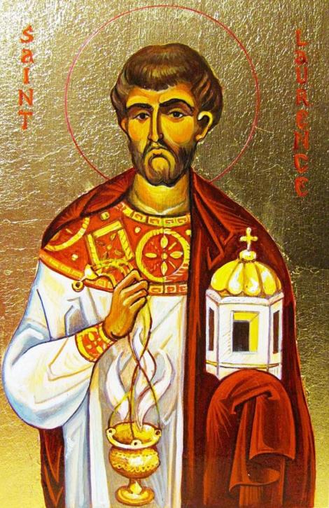 Calendar ortodox 10 august. Prăznuirea Sfântul Mucenic Lavrentie Arhidiaconul