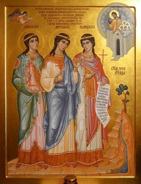 Canon de rugăciune 10 septembrie. Sfintele Muceniţe Minodora, Mitrodora şi Nimfodora