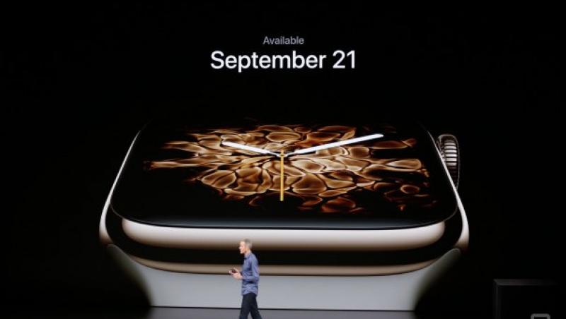 Apple Watch Series 4 lansat de Apple cheamă salvarea dacă ți se face rău