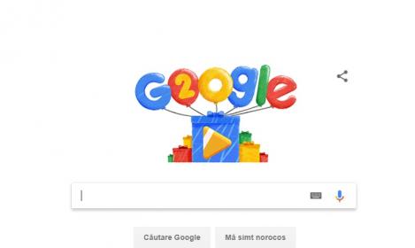 Google, La mulți ani! A împlinit 20 de ani și sărbatorește cu un doodle