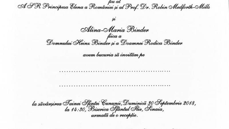 Nunta Regală de la Sinaia - Nicolae al României și Alina Binder. Tot ce trebuie să știi
