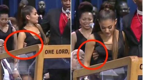 Ariana Grande, moment stânjenitor la funeraliile Arethei Franklin! Preotul care a oficiat înmormântarea a fost acuzat că a “pipăit-o” pe artistă. Cum se apară acesta: “Poate că am trecut graniţa”