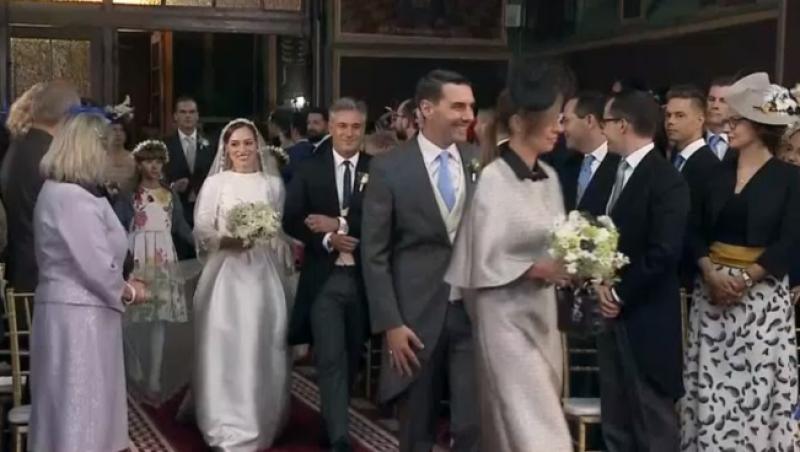 Nunta regală Sinaia! Primele imagini cu fostul principe Nicolae și Alina-Maria Binder! Cum arată rochia de mireasă a tinerei
