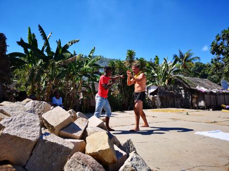 Ionuț Iftimoaie, antrenor de kickboxing în Madagascar