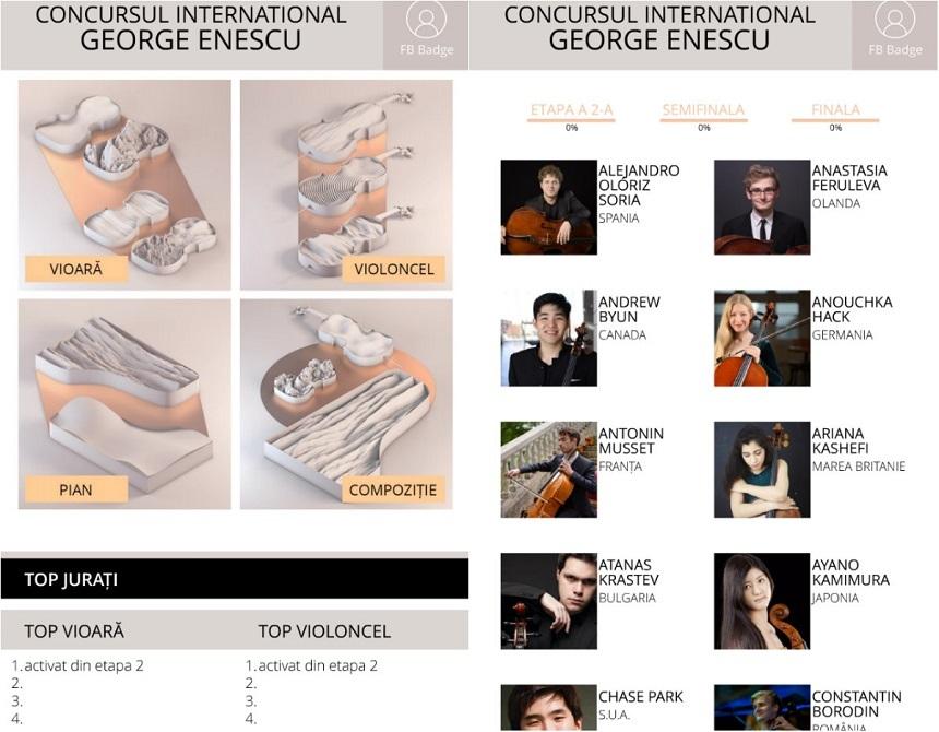 Concursul Internaţional „George Enescu” - Aplicaţia pentru mobil „Jurat Enescu” a fost lansată
