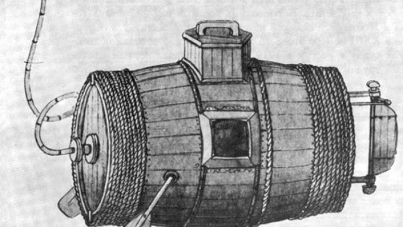 Cum a arătat primul submarin militar din lume! ”Vasul secret” din lemn a stat trei ore sub apă, la primul test, iar mii de oameni au crezut că întreg echipajul a murit