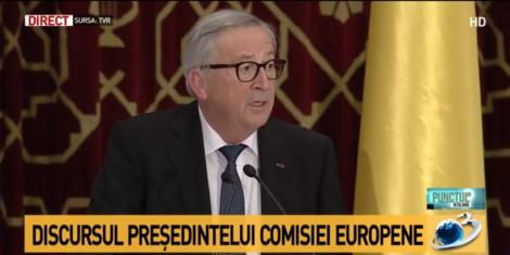 Jean-Claude Juncker nu vede Uniunea Europeană fără România: „Locul natural al României este în centrul UE şi în centrul zonei Schengen. România şi Europa merg împreună”