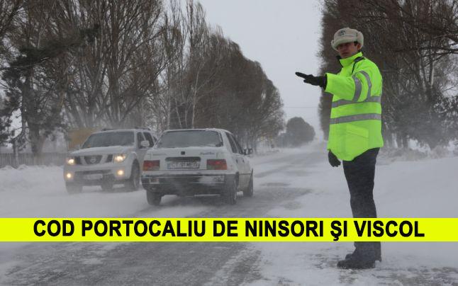 Iarna &icirc;și arată &rdquo;colții&rdquo;! Cod portocaliu de ninsori și viscol, &icirc;n următoarele ore! Care sunt zonele afectate
