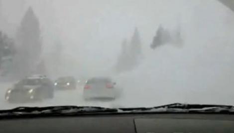 Ultima oră! Avalanșă pe un drum județean din Dâmbovița: Mașini la un pas să fie înghițite de zăpadă