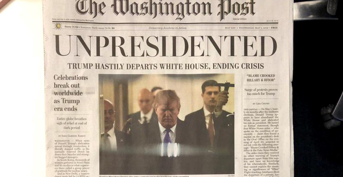 Ziare false The Washington Post, distribuite &icirc;n SUA. Ce se spunea despre președintele Trump