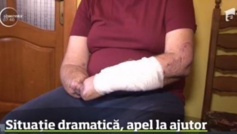 Apel disperat al unui bărbat din Suceava care și-a pierdut ambele mâini într-un accident de muncă! Omul imploră și trăiește la mila oamenilor-VIDEO