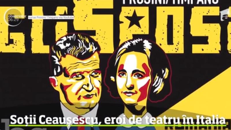 Premieră la teatru din Italia! Soții Ceaușescu sunt eroii unui spectacol de teatru prezentat cu succes de 2 actori italieni