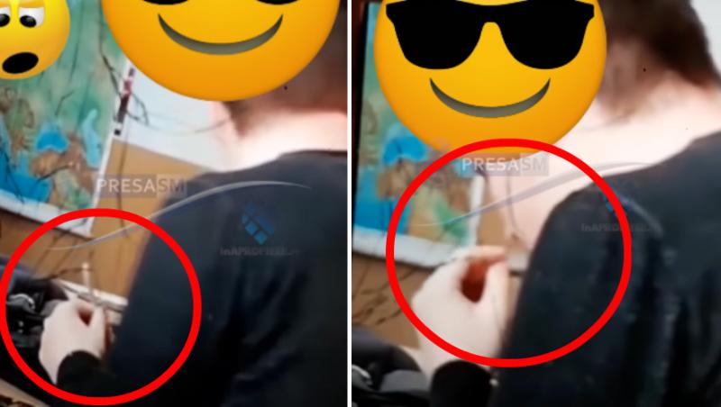 Elev din Satu Mare, filmat în timp ce își rulează țigări în clasă. Ce spune Inspectoratul | VIDEO