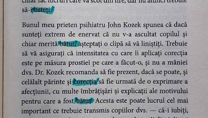 Cărți de Curtea Veche: ”Copilul te-a provocat? Pac, o bătaie! Ea aduce dragoste. Începeți de la doi ani!”