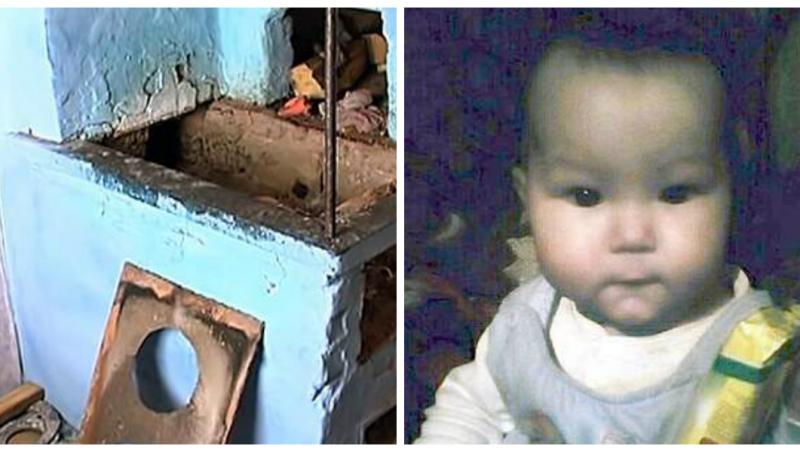 Bebeluș de un an, ars în cuptorul sobei. Copilul fusese lăsat în grija bunicilor, care s-au îmbătat. Mama l-a găsit mort, cu trupul fumegând