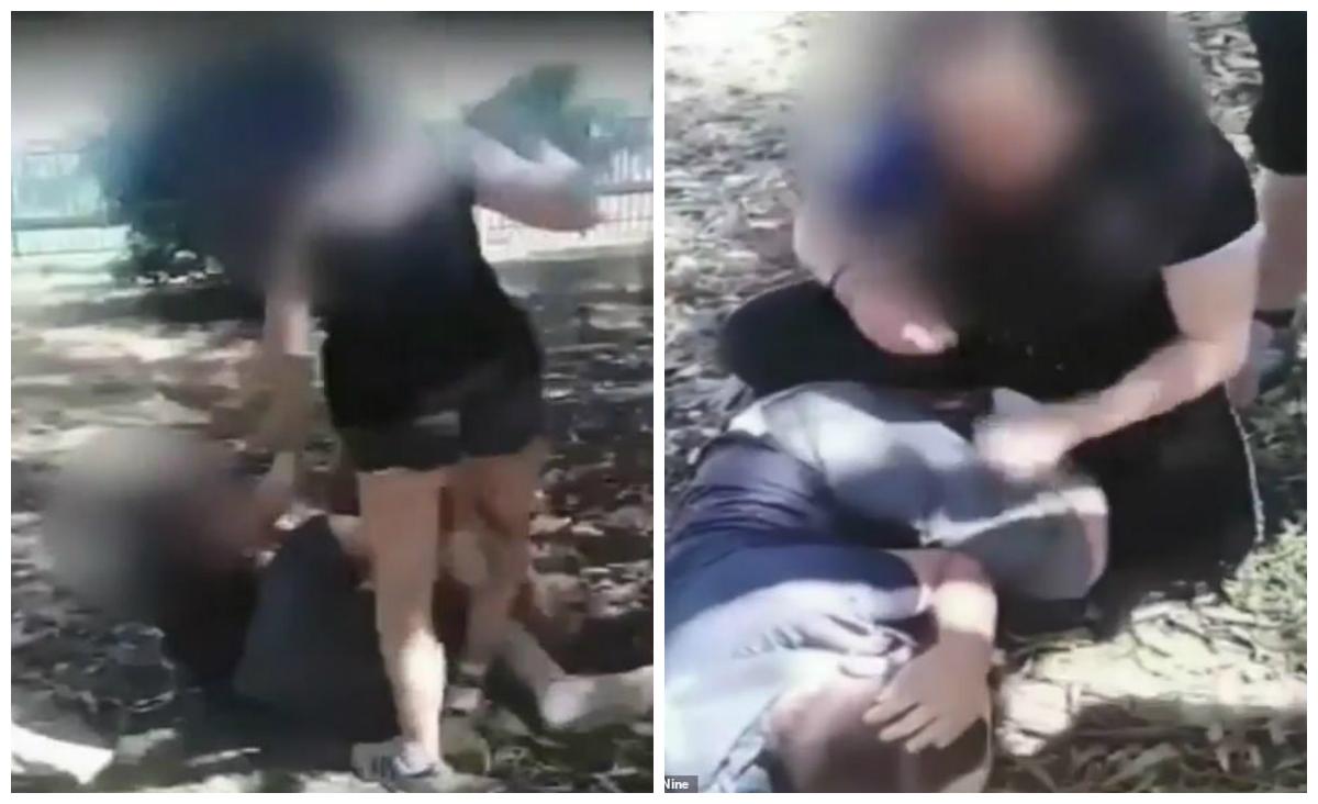 Momentul &icirc;n care o t&acirc;nără lovește un adolescent cu handicap! Colegele ei au r&acirc;s &icirc;n hohote și au filmat &icirc;ntreaga scenă