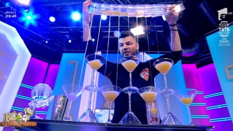 Neatza cu Răzvan și Dani! Show de senzație cu Luca Valentin, cel mai bun barman din lume! Este campion mondial a treia oară!