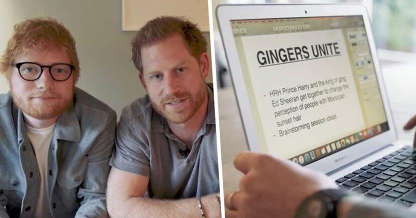 Roșcații preferați ai națunii, Ed Sheeran și Prințul Harry au făcut un videoclip &icirc;n care fac mișto de părul lor, de Ziua Mondială a Sănătății Mintale