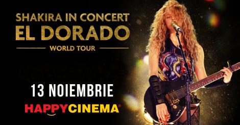 Shakira, în concert pe marele ecran, în noiembrie, la Happy Cinema