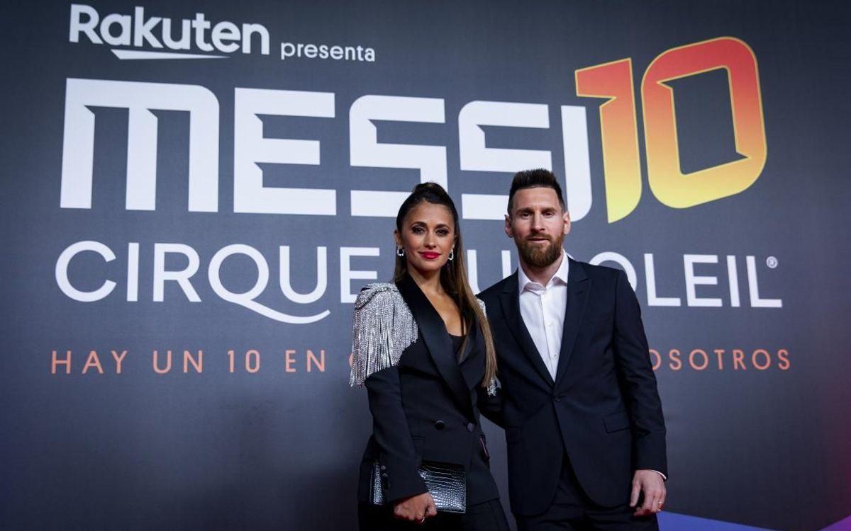 Messi a asistat la premiera spectacolului Cirque du Soleil inspirat din viaţa sa