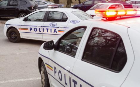 Un minor de 15 ani aflat beat la volanul unei mașini furate a accidentat un polițist