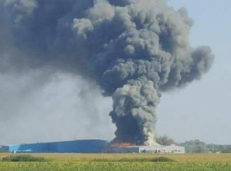 Incendiu uriaș în Timișoara! Zeci de pompieri se luptă să controleze flăcările: „Patru echipe de căutare-salvare verifică interiorul clădirii”