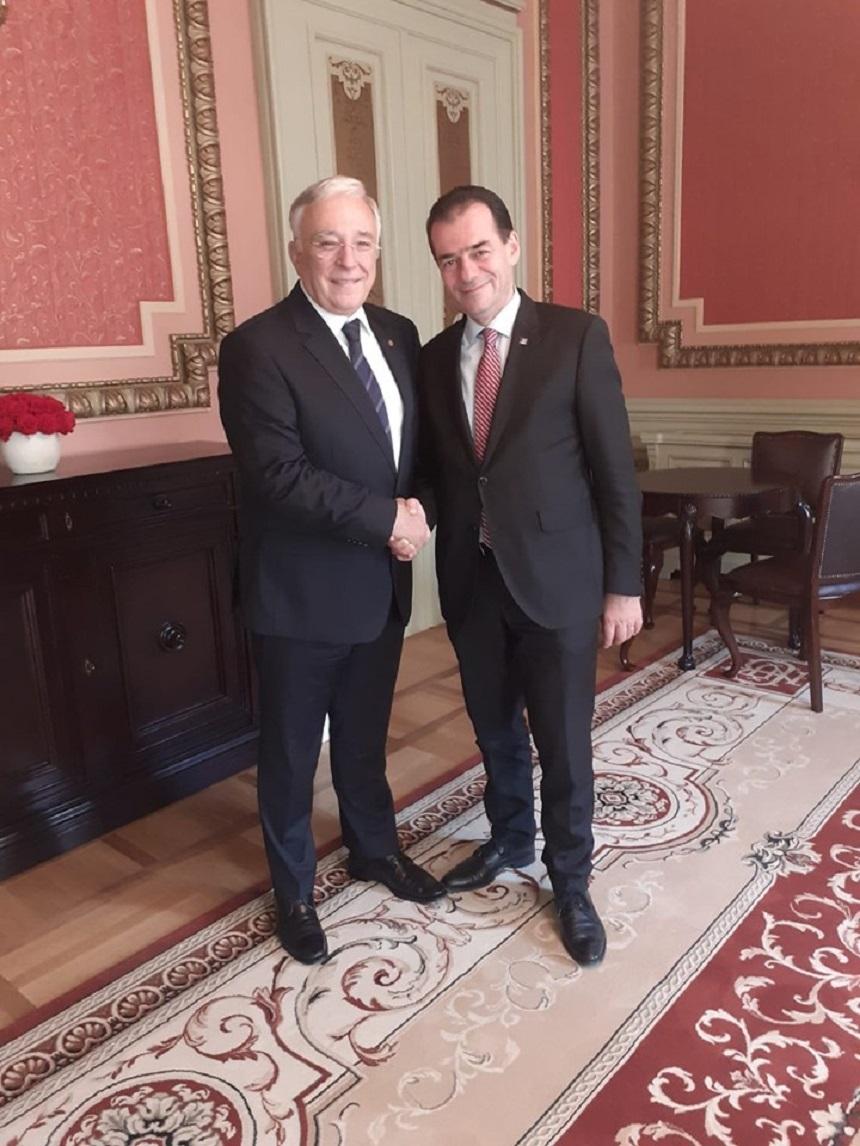 Ludovic Orban a discutat cu guvernatorul BNR pe tema situaţiei economice