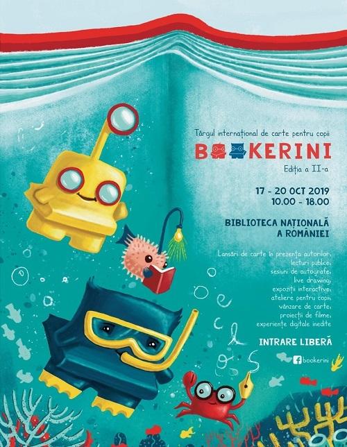 Târgul de Carte pentru copii BOOKerini are loc, între 17 şi 20 octombrie, la Biblioteca Naţională a României