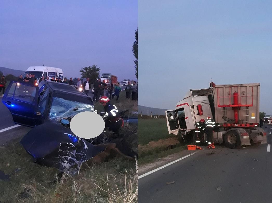 Și-a stropit soția cu acid, a urcat la volan și s-a izbit, frontal, de un camion! Băcăuanul a murit pe loc, &icirc;n timp ce femeia se luptă pentru viață