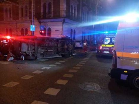 Accident grav în Cluj-Napoca: Șase persoane au fost transportate la spital | FOTO