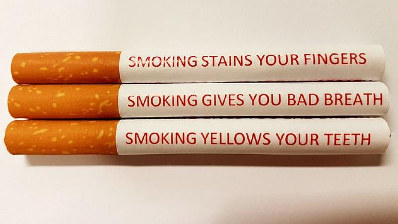 Aviz fumătorilor: mesajele de avertizare care vor fi puse pe fiecare țigară în parte. Cum vor arăta| FOTO