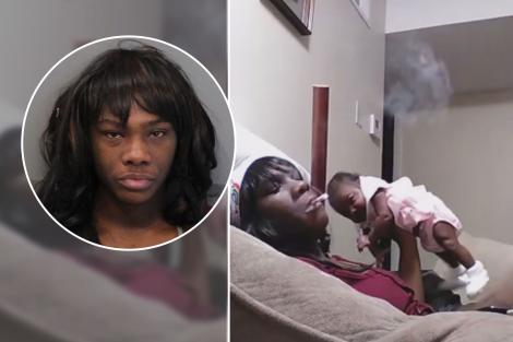 Tânără de 24 de ani, arestată după ce a făcut un Live pe Facebook! S-a filmat în timp ce fuma și sufla fumul spre bebelușul de o lună