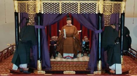 Împăratul Naruhito şi-a proclamat înscăunarea pe tronul Japoniei, într-o ceremonie complicată