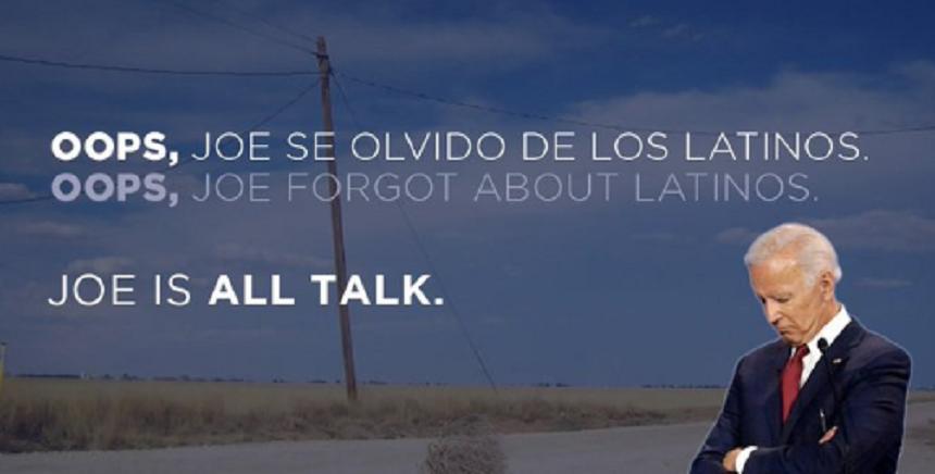 Site-ul "Todos con Biden", controlat de campania lui Trump