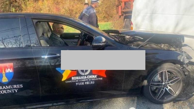 Două maşini ale Ambasadei Chinei, implicate într-un accident rutier în Buciumi