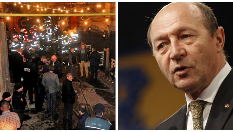 Traian Băsescu îi desființează pe pompierii care au intervenit în cazul incendiului din Colectiv: ”Au fost mai antrenați ospătarii din Bamboo”