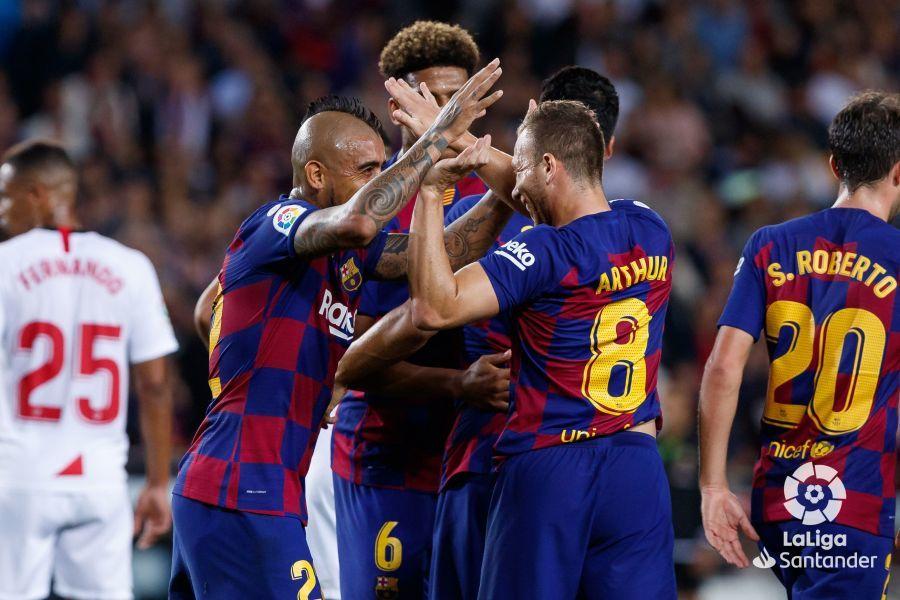 FC Barcelona &ndash; FC Sevilla, scor 4-0 &icirc;n LaLiga. Pe final au fost eliminaţi Araujo şi Dembele
