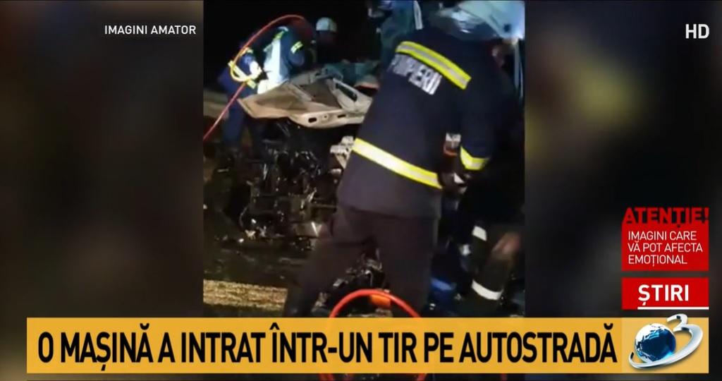 &Icirc;ncă un om a murit după ce a intrat cu mașina &icirc;ntr-un TIR. Bărbatul a adormit la volan