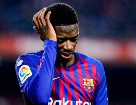 Dembele (FC Barcelona), eliminat la meciul cu FC Sevilla, riscă două etape de suspendare, după ce i-a spus arbitrului că este "foarte rău"