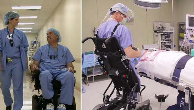 „Omul de fier” există și e medic! Un chirurg paralizat și-a inventat un cărucior, ca să poată salva vieți în continuare! „E viața mea...”