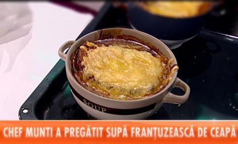 Rețeta lui Chef Munti - Supă de ceapă franțuzească