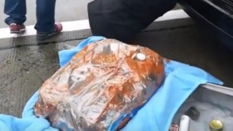 VIDEO/ Șase kilograme de canabis ascunse &icirc;ntr-un troler &icirc;n București! Cum au fost descoperiți cei doi bărbați