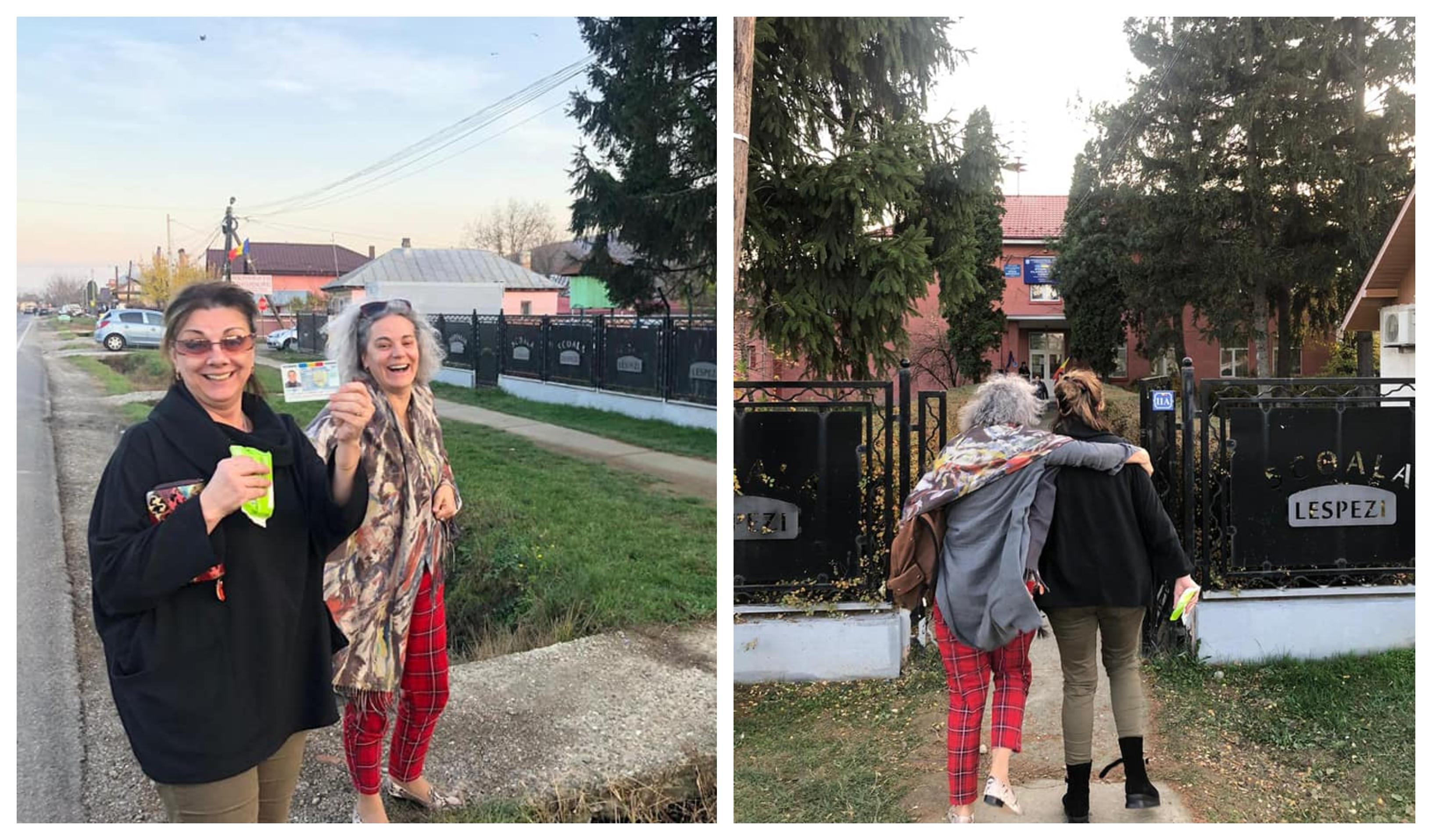 Alegeri Prezidențiale 2019. Maia Morgenstern și Carmen Tănase au votat și s-au distrat! &bdquo;De gura ei&rdquo; &ndash; Foto