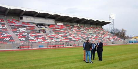Stadionul Municipal Sibiu a fost omologat; FC Hermannstadt va juca primul meci cu CFR Cluj, la 1 decembrie