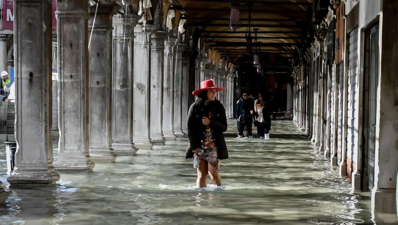 Imagini dramatice. Veneția se află 70% sub ape, după o nouă zi de ploi: 