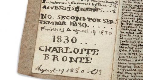 O carte în miniatură scrisă de Charlotte Bronte în adolescenţă, cumpărată de Bronte Society cu 780.000 de euro