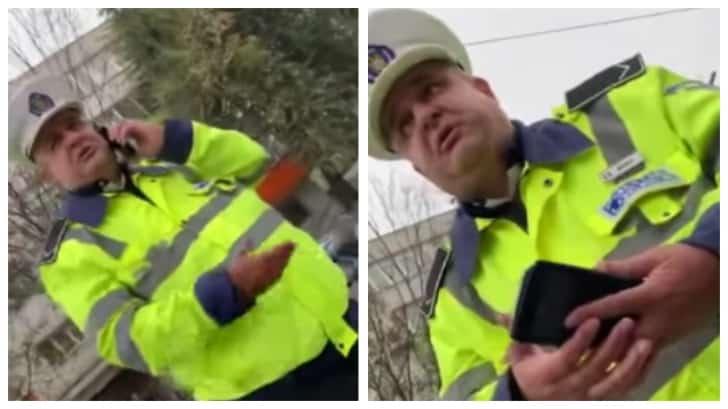 Agent de la locală refuză să se legitimeze &icirc;n faţa unor poliţişti rutieri, spun&acirc;nd că &icirc;l va chema pe şeful său: "Vezi-ți de treabă, că iese scandal"