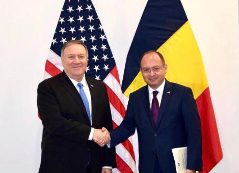 Ministrul de externe Bogdan Aurescu s-a întâlnit cu secretarul de stat al SUA, Mike Pompeo