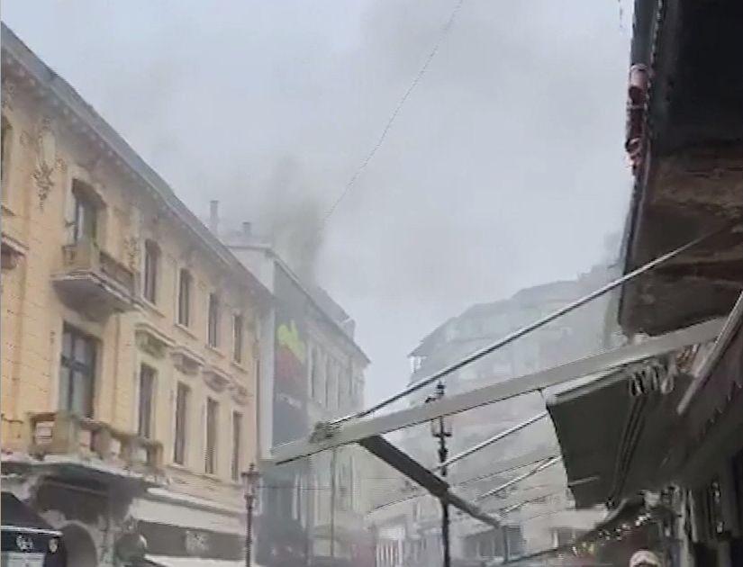 Ultimă oră! Incendiu &icirc;n Centrul Vechi din București - Video